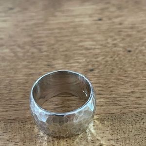 Silpada Hammered Sterling Silver Ring Size 5